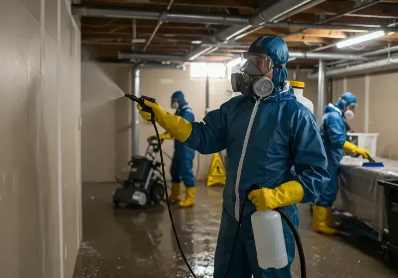 Basement Sanitization and Antimicrobial Treatment process in Francis, UT